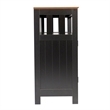 Pemberly Row Classic Sideboard and Buffet Cabinet with Storage in Black/Walnut