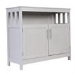 Pemberly Row Classic Sideboard and Buffet Cabinet with Storage in Gray
