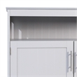 Pemberly Row Classic Sideboard and Buffet Cabinet with Storage in Gray