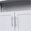 Pemberly Row Classic Sideboard and Buffet Cabinet with Storage in Gray