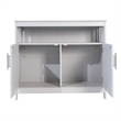 Pemberly Row Classic Sideboard and Buffet Cabinet with Storage in Gray
