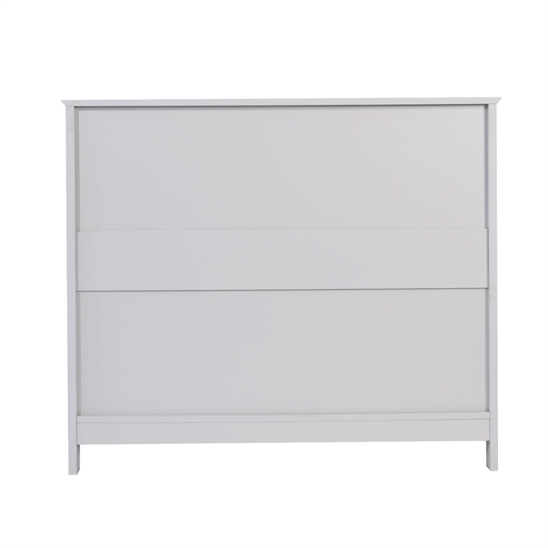Pemberly Row Classic Sideboard and Buffet Cabinet with Storage in Gray