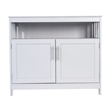 Pemberly Row Classic Sideboard and Buffet Cabinet with Storage in Gray