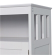 Pemberly Row Classic Sideboard and Buffet Cabinet with Storage in Gray