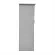 Pemberly Row Bathroom Storage Cabinet with Magnetic Door & 3 Shelves in Gray