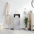 Pemberly Row Bathroom Storage Cabinet with Magnetic Door & 3 Shelves in Gray
