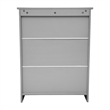 Pemberly Row Bathroom Storage Cabinet with 2 Magnetic Doors & Shelves in Gray