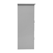 Pemberly Row Bathroom Storage Cabinet with 2 Magnetic Doors & Shelves in Gray