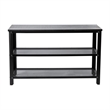 Pemberly Row 3-Tier Entryway Bench with Mesh Metal Shoe Storage Shelves