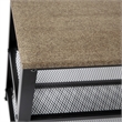Pemberly Row 3-Tier Entryway Bench with Mesh Metal Shoe Storage Shelves