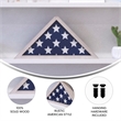 Pemberly Row Solid Wood Whitewashed Display Case for 9.5 x 5 Veterans Flag