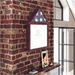 Pemberly Row Glass Front Flag Display Case with Certificate Holder for 3x5 Flag