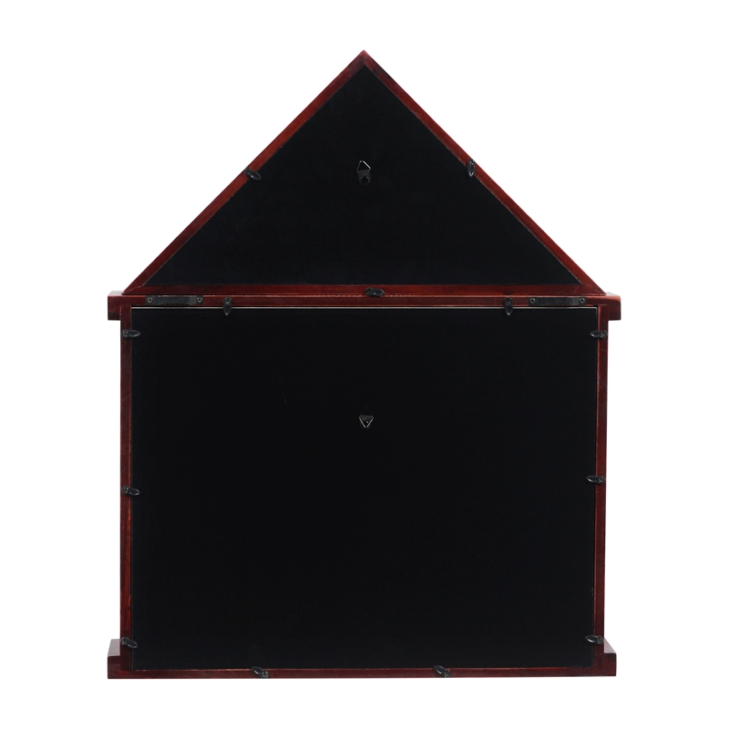 Pemberly Row Glass Front Flag Display Case with Certificate Holder for 3x5 Flag