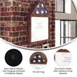 Pemberly Row Glass Front Flag Display Case with Certificate Holder for 3x5 Flag