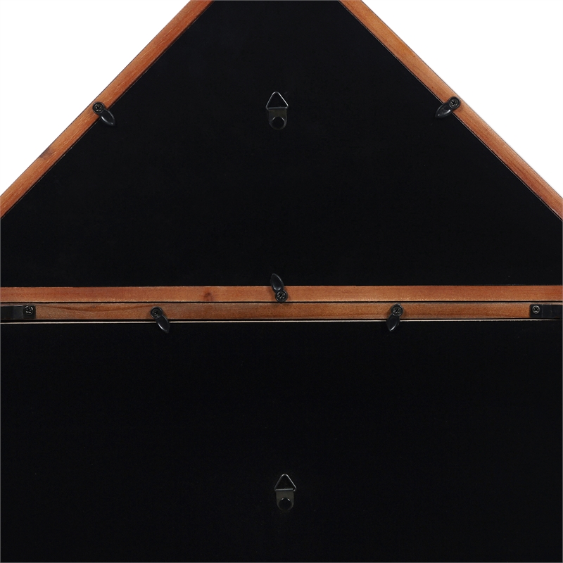 Pemberly Row Glass Front Flag Display Case with Certificate Holder for 3x5 Flag
