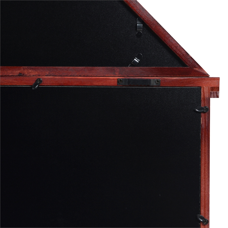 Pemberly Row Glass Front Flag Display Case with Certificate Holder for 9x5 Flag