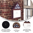 Pemberly Row Glass Front Flag Display Case with Certificate Holder for 9x5 Flag