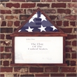 Pemberly Row Glass Front Flag Display Case with Certificate Holder for 9x5 Flag