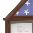 Pemberly Row Glass Front Flag Display Case with Certificate Holder for 9x5 Flag