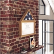 Pemberly Row Glass Front Flag Display Case with Certificate Holder for 9x5 Flag