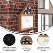 Pemberly Row Glass Front Flag Display Case with Certificate Holder for 9x5 Flag