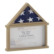 Pemberly Row Glass Front Flag Display Case with Certificate Holder for 9x5 Flag