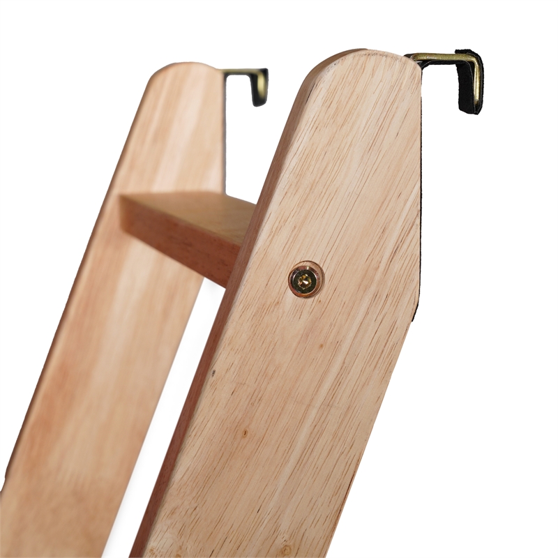 Pemberly Row Twin Over Twin Solid Wood Bunk Bed Frame for Kids in Natural