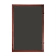 Pemberly Row 24x36 Wooden Jersey Display Case with Foam Board & Lock in Mahogany