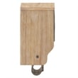 Pemberly Row Wall Mounted Coat Rack with Shelf Wire Baskets and Hooks