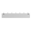 Pemberly Row Vintage Wall Mounted Storage Rack with 7 Hooks in White