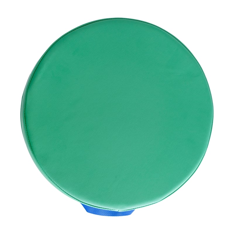 Pemberly Row Plastic Classroom Floor Cushions with Handles in Primary Colors