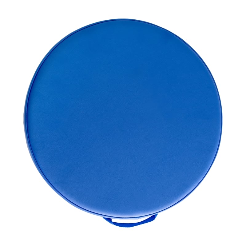 Pemberly Row Plastic Classroom Floor Cushions with Handles in Primary Colors