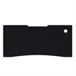 Pemberly Row Full Desktop Anti-Slip Rubber Mouse Pad with Micro Weave in Black