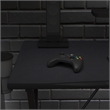 Pemberly Row Full Desktop Anti-Slip Rubber Mouse Pad with Micro Weave in Black