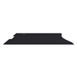Pemberly Row Full Desktop Anti-Slip Rubber Mouse Pad with Micro Weave in Black