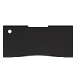 Pemberly Row Full Desktop Anti-Slip Rubber Mouse Pad with Micro Weave in Black
