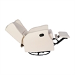 Pemberly Row Wingback Manual Rocking Glider Recliner with 360 Swivel in Cream