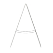 Pemberly Row White Wood A-Frame Magnetic Chalkboard Set with Markers & Stencils