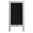 Pemberly Row White Wood A-Frame Magnetic Chalkboard Set with Markers & Stencils