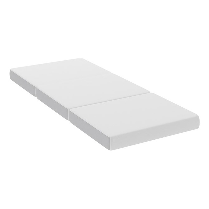 Pemberly Row Tri-Fold Cooling Memory Foam Cot Mattress in a Box