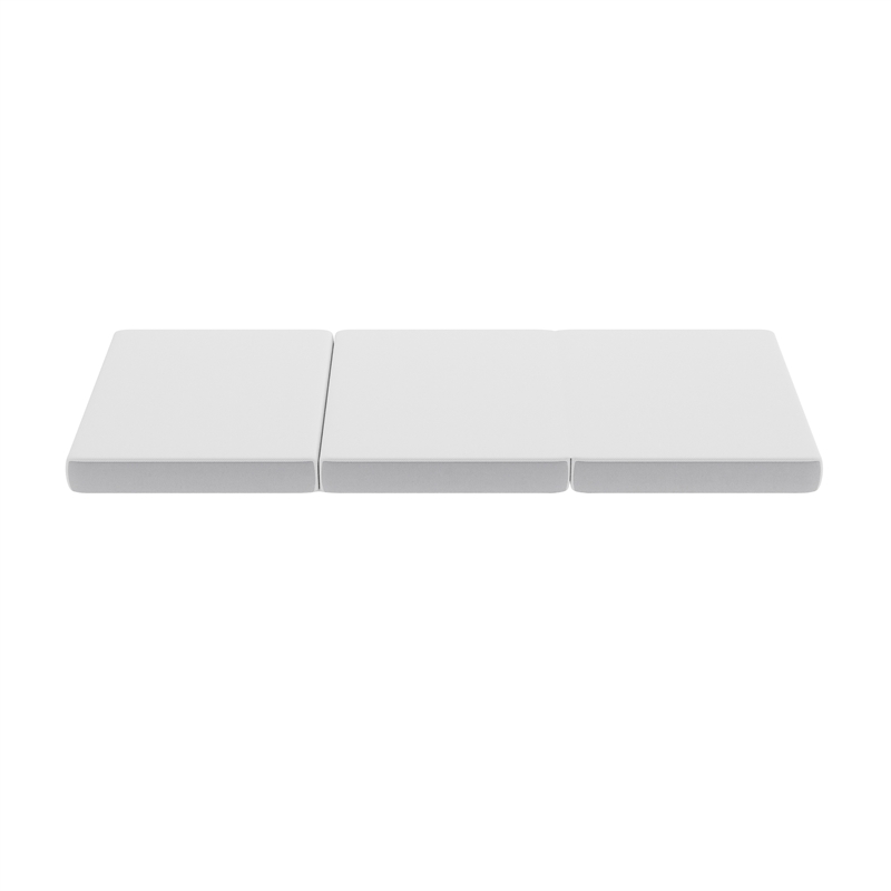 Pemberly Row Tri-Fold Cooling Memory Foam Cot Mattress in a Box