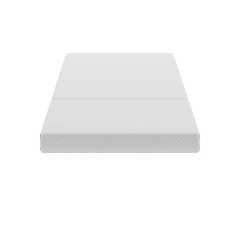 Pemberly Row Tri-Fold Cooling Memory Foam Cot Mattress in a Box
