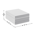 Pemberly Row Tri-Fold Cooling Memory Foam Cot Mattress in a Box
