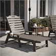 Pemberly Row 3 Piece Adirondack Set with 2 Loungers & Table in Brown
