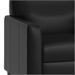 Pemberly Row Loveseat with Clean Line Stitched Frame in Black