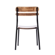 Pemberly Row Set of 2 Solid Wood Dining Chairs with Black Frame - Antique Copper