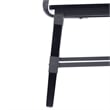 Pemberly Row Set of 2 Rustic Black Industrial Style Wood Dining Chairs