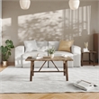 Pemberly Row Solid Wood Farmhouse Trestle Style Coffee Table in Rustic Brown