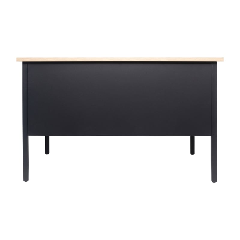 Pemberly Row 30x48 Right Side Single Pedestal Desk with 3 Locking Drawers