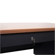 Pemberly Row 30x48 Right Side Single Pedestal Desk with 3 Locking Drawers